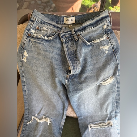 Agolde Denim - Agolde Women’s 90s Jeans - Distressed Straight Jeans